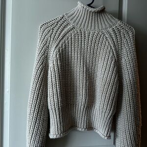 H&M Cream Knit Turtleneck Sweater